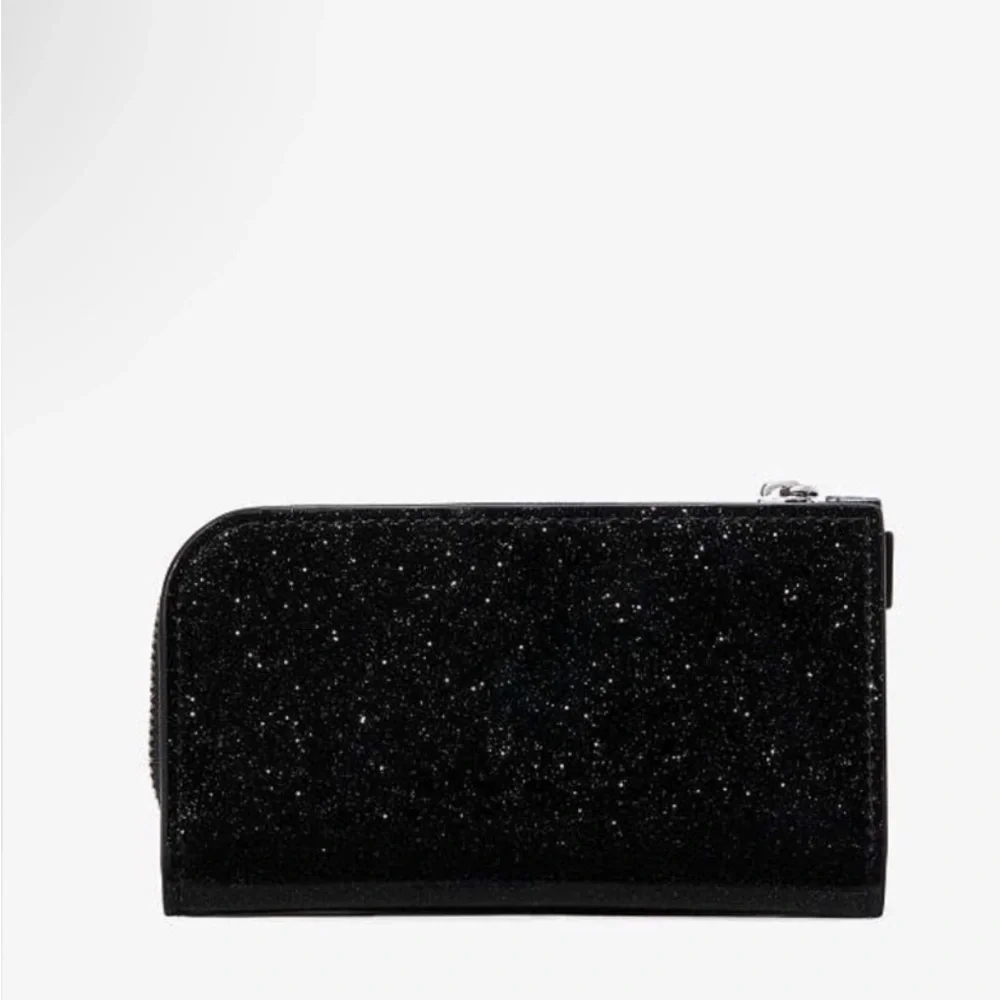 Kate Spade Space Invaders X New York Glitter Small Slim Bifold - Picture 4 of 4
